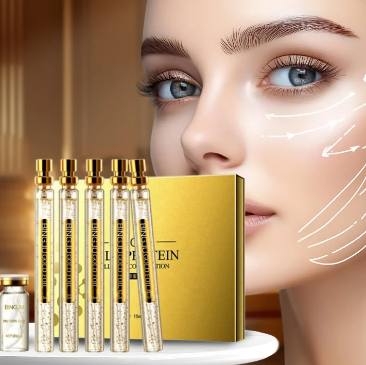 خيوط الكولاجين ومصل البروتين الذهبي (الاصلية)