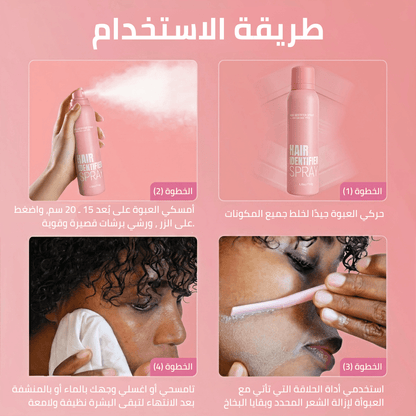 (Premium) Hair Identifier Spray (100 ML) & 4 blades