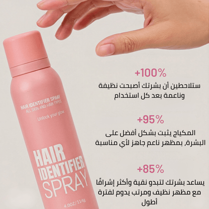 (Premium) Hair Identifier Spray (100 ML) & 4 blades