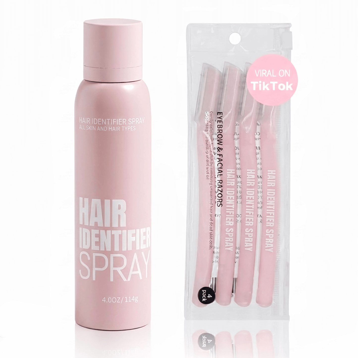 (Premium) Hair Identifier Spray (100 ML) & 4 blades